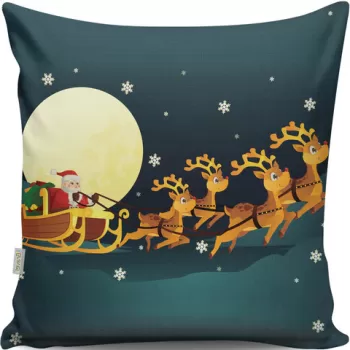 Perna decorativa, A13011, 43x43 cm, 50% Bumbac / 50% Poliester, Multicolor imagine