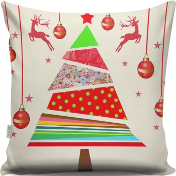 Perna decorativa, A13013, 43x43 cm, 50% Bumbac / 50% Poliester, Multicolor imagine