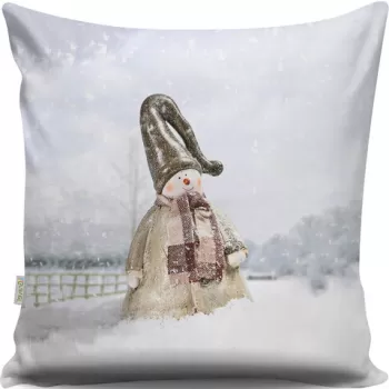 Perna decorativa, A13021, 43x43 cm, 50% Bumbac / 50% Poliester, Multicolor imagine