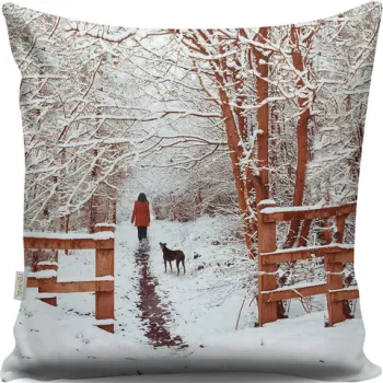 Perna decorativa, A13022, 43x43 cm, 50% Bumbac / 50% Poliester, Multicolor imagine