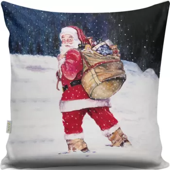 Perna decorativa, A13027, 43x43 cm, 50% Bumbac / 50% Poliester, Multicolor imagine