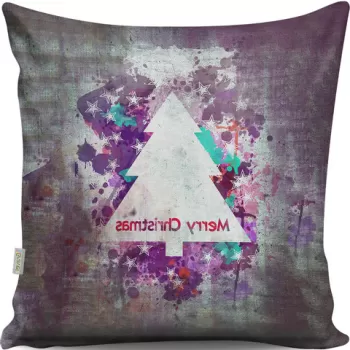 Perna decorativa, A13034, 43x43 cm, 50% Bumbac / 50% Poliester, Multicolor imagine