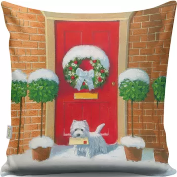 Perna decorativa, A13035, 43x43 cm, 50% Bumbac / 50% Poliester, Multicolor imagine