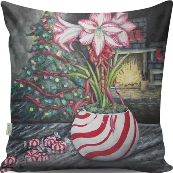 Perna decorativa, A13046, 43x43 cm, 50% Bumbac / 50% Poliester, Multicolor imagine