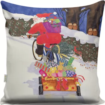 Perna decorativa, A13058, 43x43 cm, 50% Bumbac / 50% Poliester, Multicolor imagine