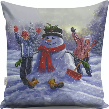 Perna decorativa, A13059, 43x43 cm, 50% Bumbac / 50% Poliester, Multicolor imagine