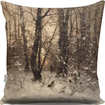 Perna decorativa, A13060, 43x43 cm, 50% Bumbac / 50% Poliester, Multicolor imagine