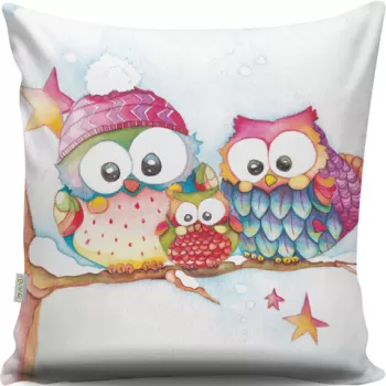 Perna decorativa, A13073, 43x43 cm, 50% Bumbac / 50% Poliester, Multicolor imagine