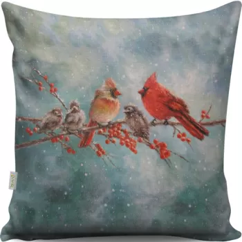 Perna decorativa, A13075, 43x43 cm, 50% Bumbac / 50% Poliester, Multicolor imagine