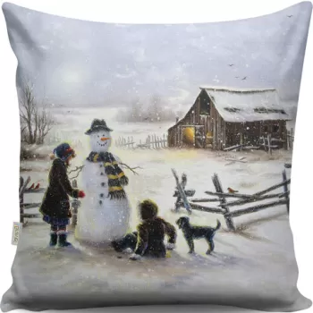 Perna decorativa, A13077, 43x43 cm, 50% Bumbac / 50% Poliester, Multicolor imagine