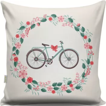 Perna decorativa, A13088, 43x43 cm, 50% Bumbac / 50% Poliester, Multicolor imagine