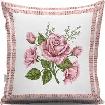 Perna decorativa, A13090, 43x43 cm, 50% Bumbac / 50% Poliester, Multicolor imagine