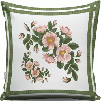 Perna decorativa, A13091, 43x43 cm, 50% Bumbac / 50% Poliester, Multicolor imagine