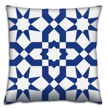 Perna decorativa, A14088, 43x43 cm, 50% Bumbac / 50% Poliester, Multicolor imagine