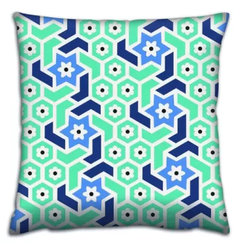 Perna decorativa, A14336, 43x43 cm, 50% Bumbac / 50% Poliester, Multicolor imagine