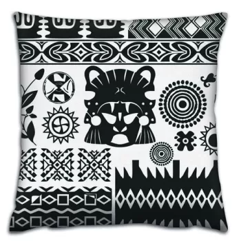 Perna decorativa, A14364, 43x43 cm, 50% Bumbac / 50% Poliester, Multicolor imagine