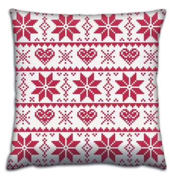 Perna decorativa, A14396, 43x43 cm, 50% Bumbac / 50% Poliester, Multicolor imagine