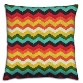 Perna decorativa, A14414, 43x43 cm, 50% Bumbac / 50% Poliester, Multicolor imagine