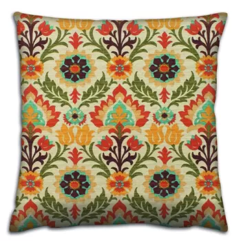 Perna decorativa, A14416, 43x43 cm, 50% Bumbac / 50% Poliester, Multicolor imagine