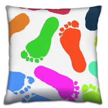 Perna decorativa, A14473, 43x43 cm, 50% Bumbac / 50% Poliester, Multicolor imagine