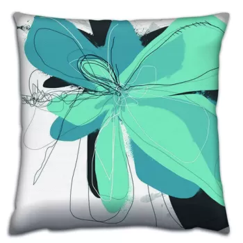 Perna decorativa, A14477, 43x43 cm, 50% Bumbac / 50% Poliester, Multicolor imagine