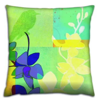 Perna decorativa, A14488, 43x43 cm, 50% Bumbac / 50% Poliester, Multicolor imagine