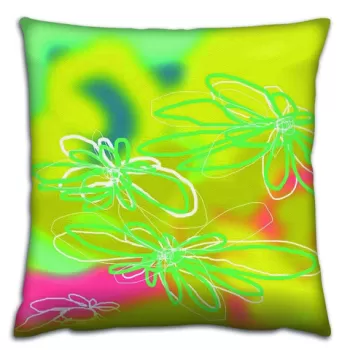 Perna decorativa, A14505, 43x43 cm, 50% Bumbac / 50% Poliester, Multicolor imagine