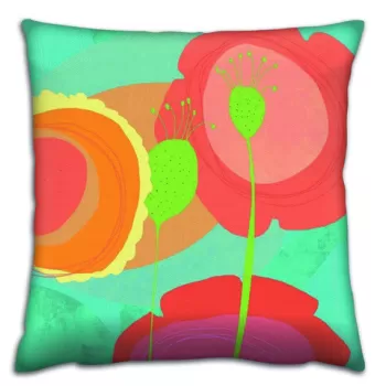 Perna decorativa, A14509, 43x43 cm, 50% Bumbac / 50% Poliester, Multicolor imagine