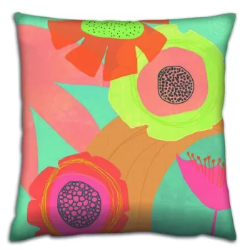 Perna decorativa, A14512, 43x43 cm, 50% Bumbac / 50% Poliester, Multicolor imagine