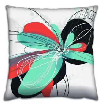 Perna decorativa, A14513, 43x43 cm, 50% Bumbac / 50% Poliester, Multicolor imagine