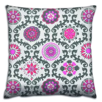 Perna decorativa, A14623, 43x43 cm, 50% Bumbac / 50% Poliester, Multicolor imagine