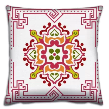 Perna decorativa, A14659, 43x43 cm, 50% Bumbac / 50% Poliester, Multicolor imagine