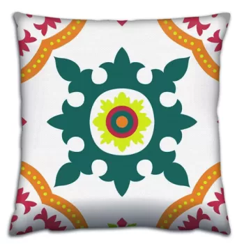 Perna decorativa, A14661, 43x43 cm, 50% Bumbac / 50% Poliester, Multicolor imagine
