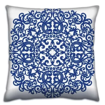 Perna decorativa, A14668, 43x43 cm, 50% Bumbac / 50% Poliester, Multicolor imagine