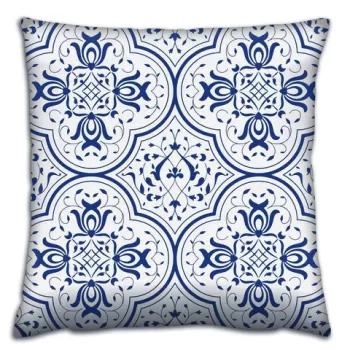 Perna decorativa, A14670, 43x43 cm, 50% Bumbac / 50% Poliester, Multicolor imagine