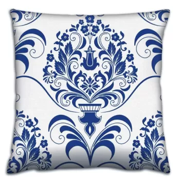 Perna decorativa, A14671, 43x43 cm, 50% Bumbac / 50% Poliester, Multicolor imagine