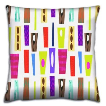 Perna decorativa, A14676, 43x43 cm, 50% Bumbac / 50% Poliester, Multicolor imagine