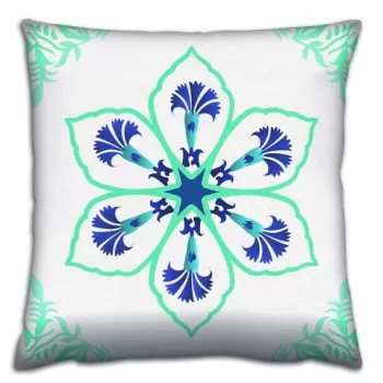 Perna decorativa, A14679, 43x43 cm, 50% Bumbac / 50% Poliester, Multicolor imagine