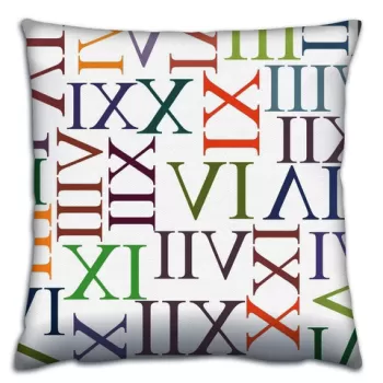 Perna decorativa, A14680, 43x43 cm, 50% Bumbac / 50% Poliester, Multicolor imagine