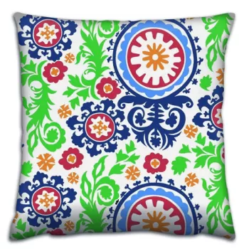 Perna decorativa, A14698, 43x43 cm, 50% Bumbac / 50% Poliester, Multicolor imagine