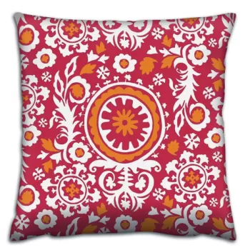 Perna decorativa, A14701, 43x43 cm, 50% Bumbac / 50% Poliester, Multicolor imagine