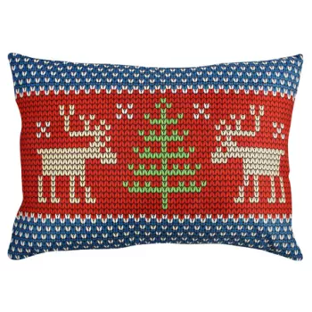 Perna decorativa, A50815, 33x48 cm, 50% Bumbac / 50% Poliester, Multicolor imagine