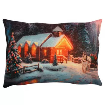 Perna decorativa, A50836, 33x48 cm, 50% Bumbac / 50% Poliester, Multicolor imagine