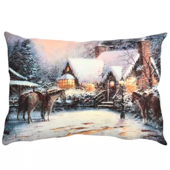 Perna decorativa, A50837, 33x48 cm, 50% Bumbac / 50% Poliester, Multicolor imagine