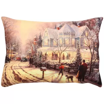 Perna decorativa, A50900, 33x48 cm, 50% Bumbac / 50% Poliester, Multicolor imagine