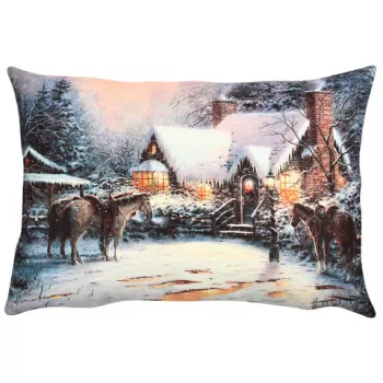 Perna decorativa, A50903, 33x48 cm, 50% Bumbac / 50% Poliester, Multicolor imagine