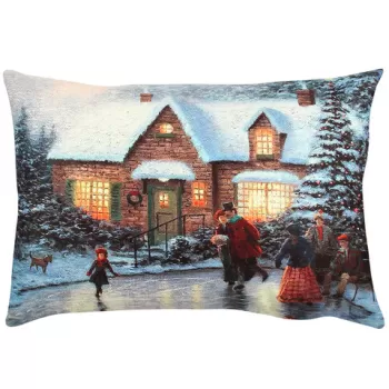 Perna decorativa, A50904, 33x48 cm, 50% Bumbac / 50% Poliester, Multicolor imagine