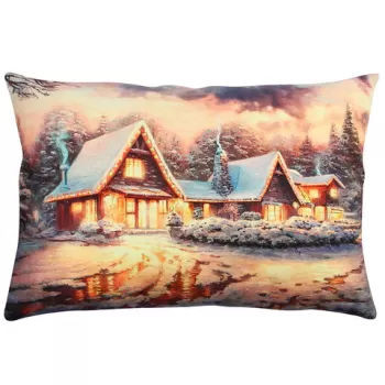 Perna decorativa, A50906, 33x48 cm, 50% Bumbac / 50% Poliester, Multicolor imagine