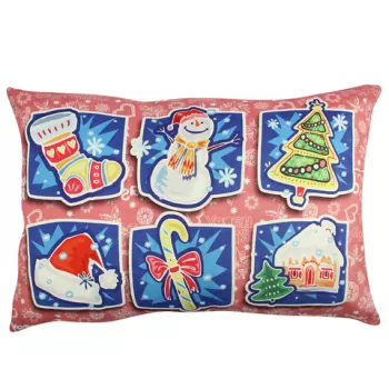 Perna decorativa, A50918, 33x48 cm, 50% Bumbac / 50% Poliester, Multicolor imagine