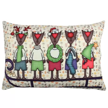 Perna decorativa, A50923, 33x48 cm, 50% Bumbac / 50% Poliester, Multicolor imagine